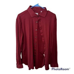 Michael Kors Mens Shirt Slim Fit Fine Gauge Knit XL 17 34/35